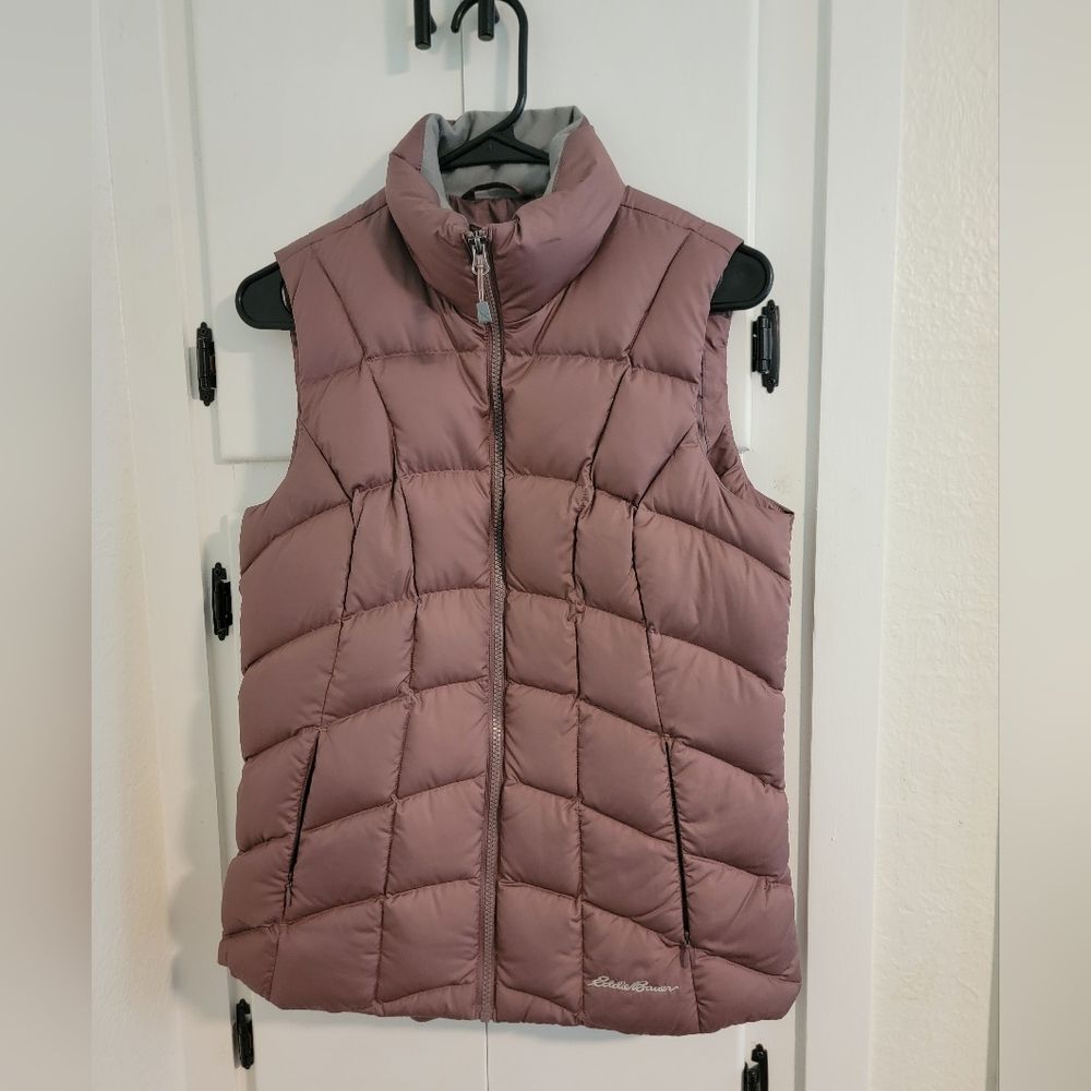 Eddie Bauer Down Filled Puffer Vest Rose Pink Vest Small